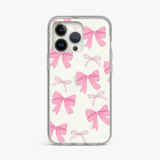 Pink Bows Clear Case