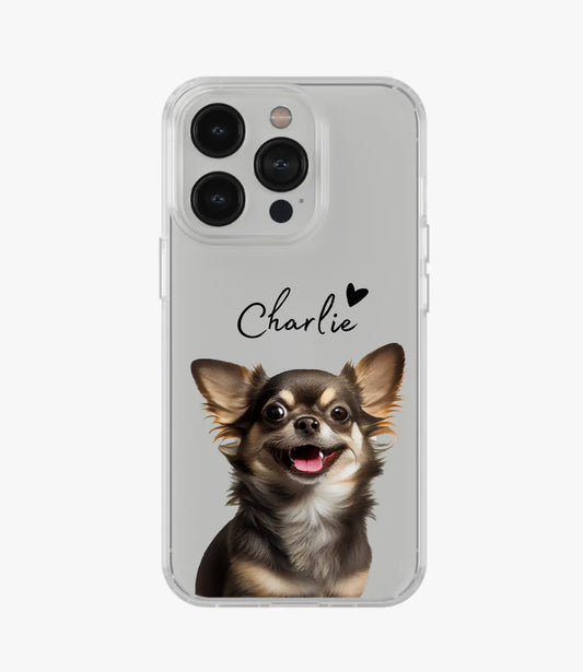 Toy Terrier Custom Name Clear Case