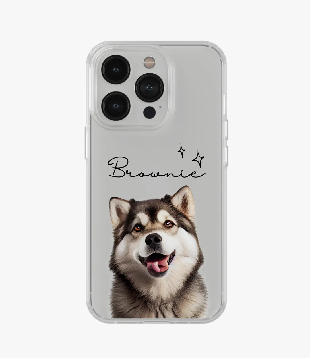 Husky Custom Name Clear Case