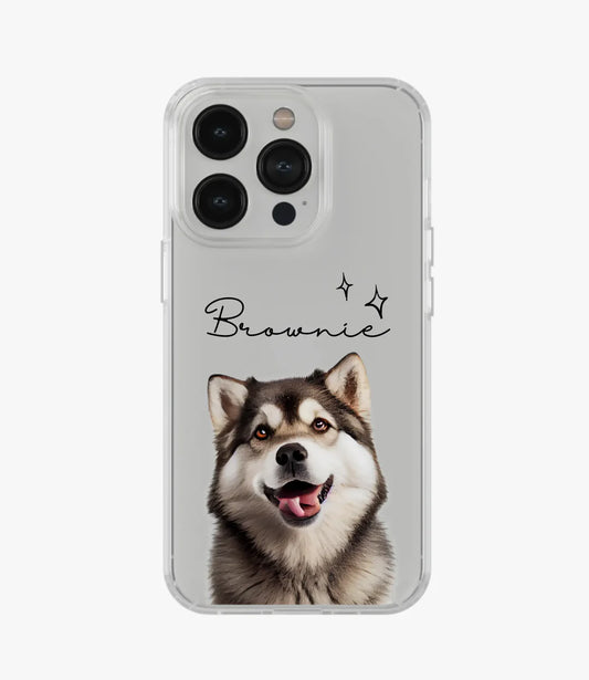 Husky Custom Name Clear Case