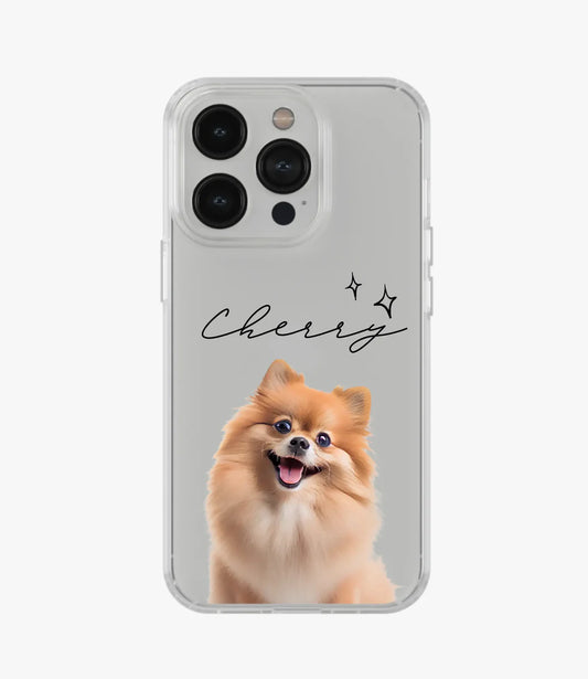 Pomeranian Custom Name Clear Case